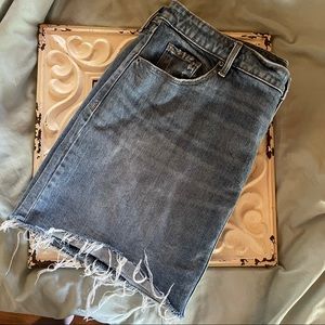 Old Navy Denim Jean Skirt Distressed